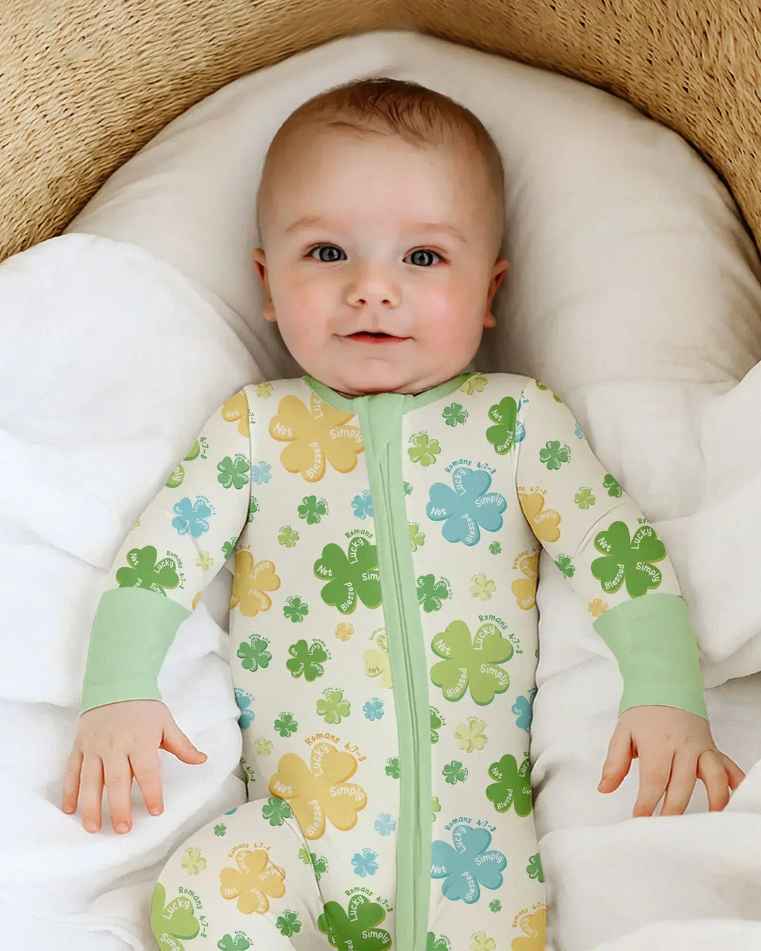 Shamrocks Print St. Patrick's Day Convertible Zippy