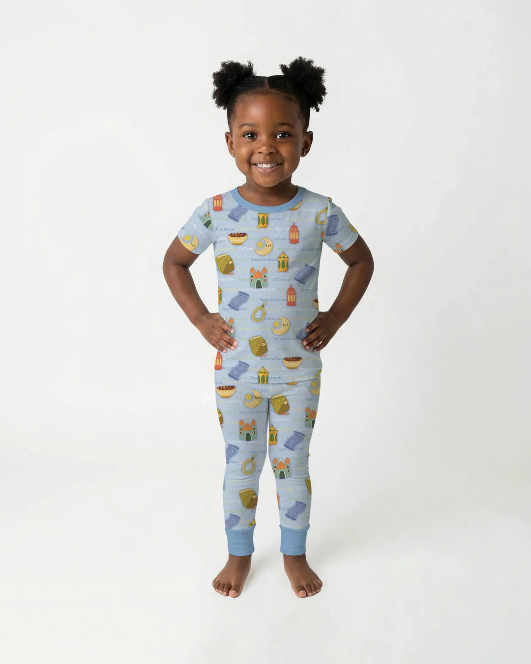 Zweiteiliges, kurzärmliges Pyjama-Set mit Marienkäfern