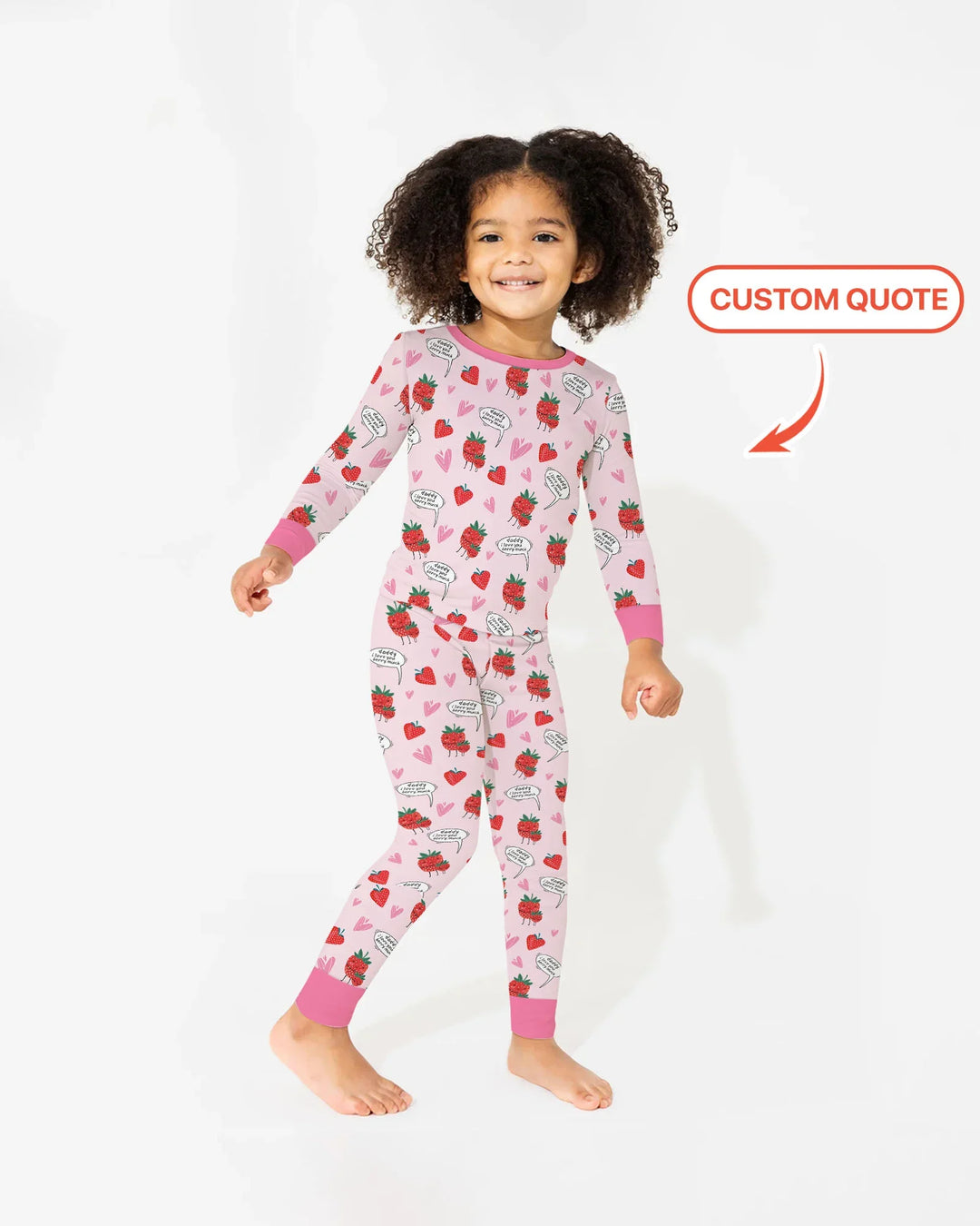 I love you berry much Two Piece Long Sleeve Pajama Set
