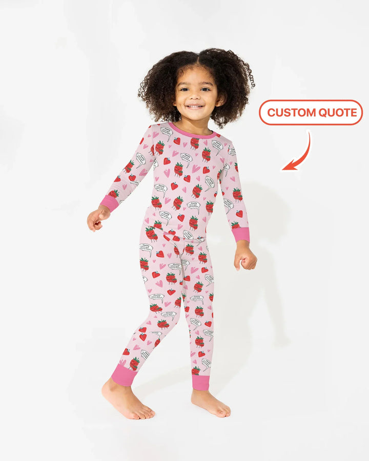 I love you berry much Two Piece Long Sleeve Pajama Set