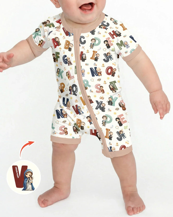 Catholic Saint ABCs Shorty Zippy