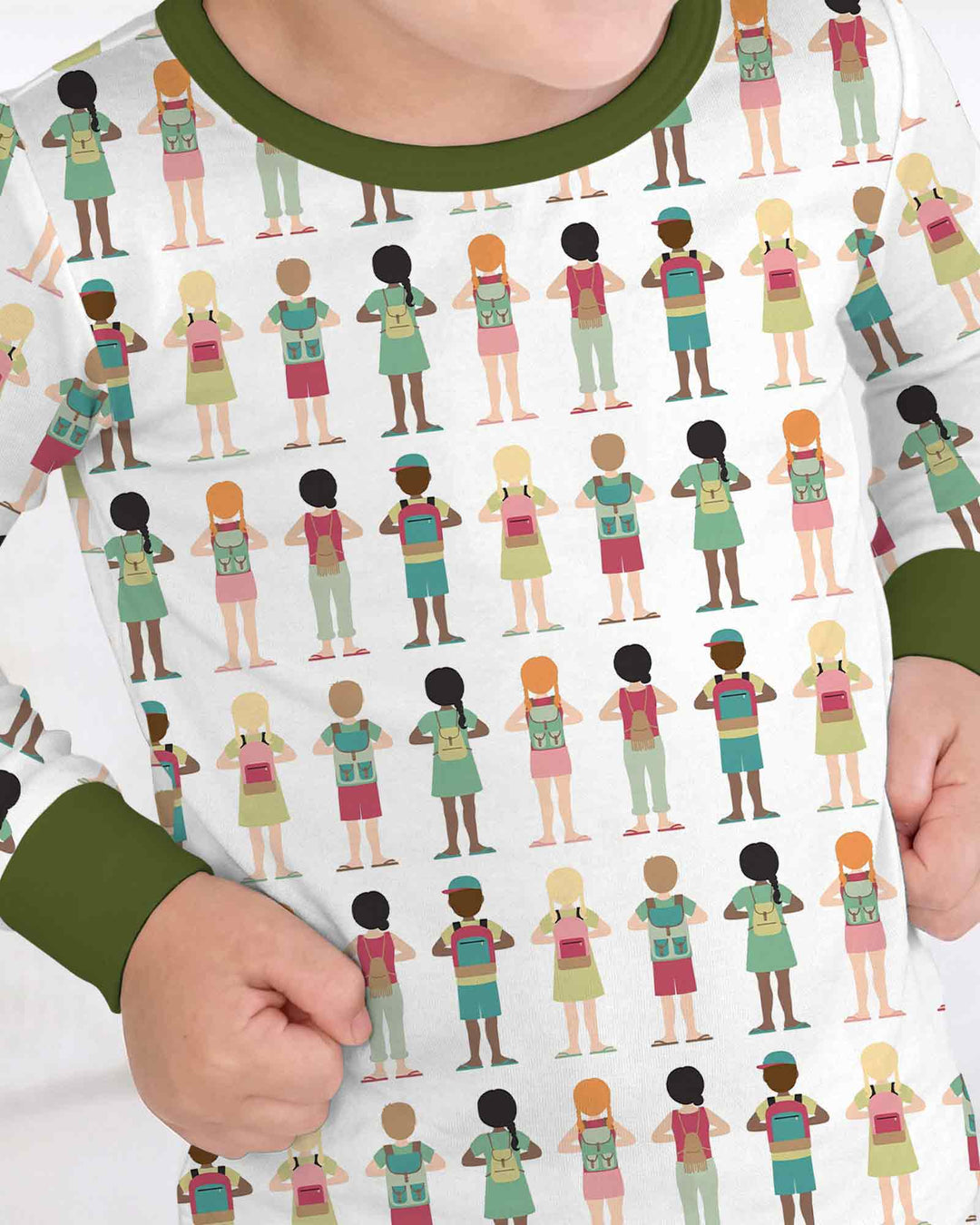 Conjunto de pijama de dos piezas de bambú con mangas largas, plantilla PERSONALIZADA