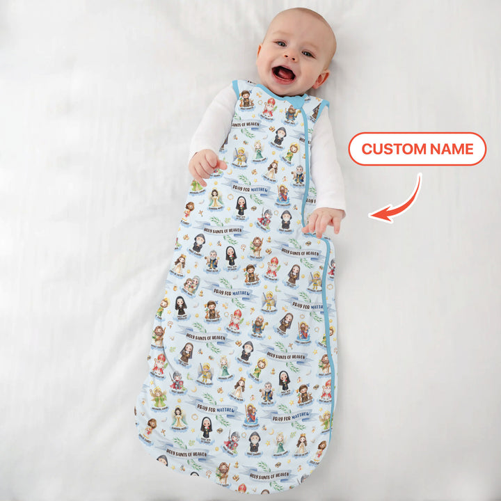 Holy Saints of Heaven Custom Name Sleep Bag
