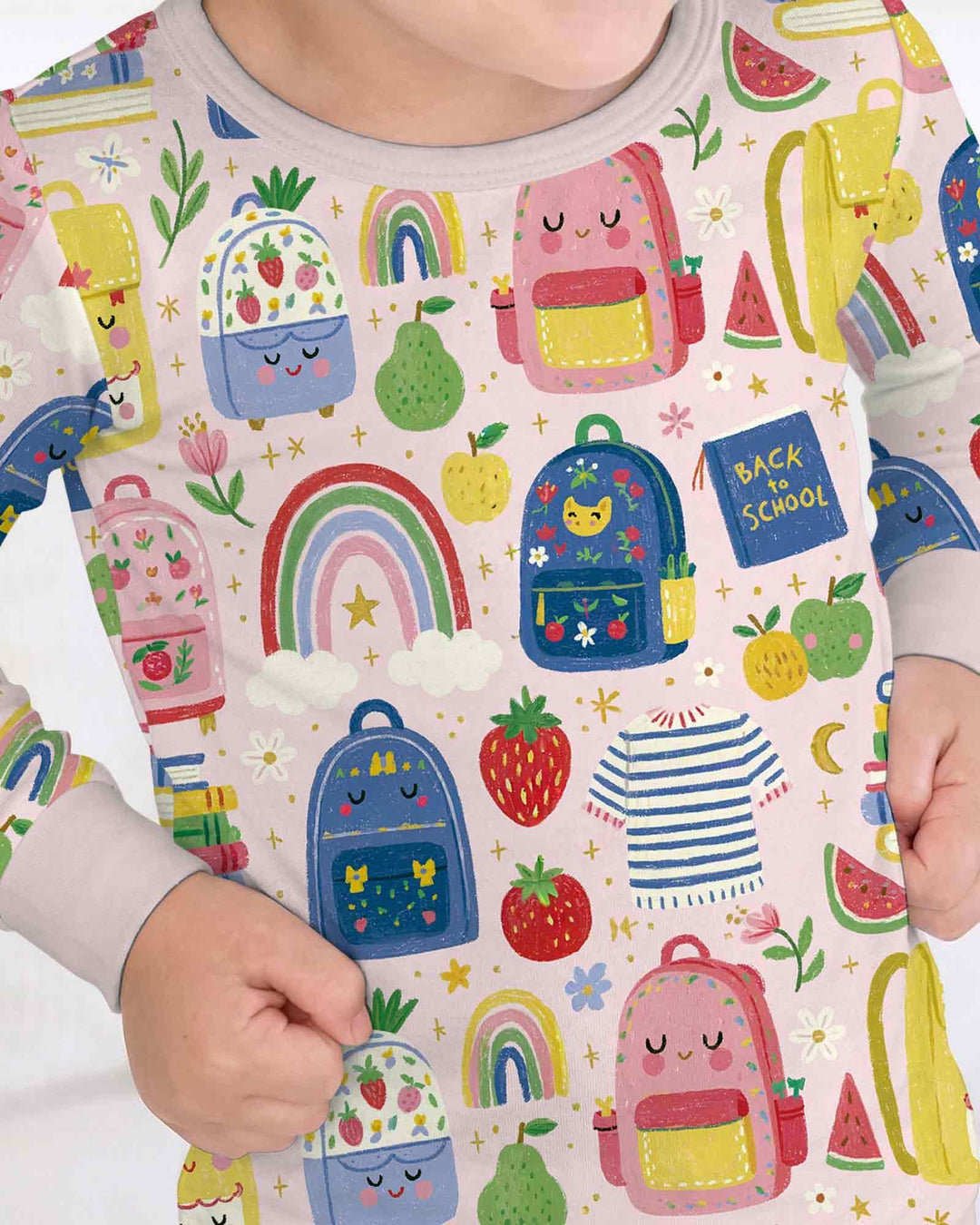 Conjunto de pijama de dos piezas de bambú con mangas largas, plantilla PERSONALIZADA