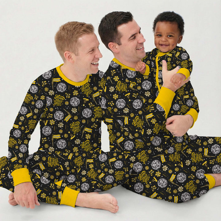 Disco New Years Eve Two Piece Long Sleeve Pajama Set
