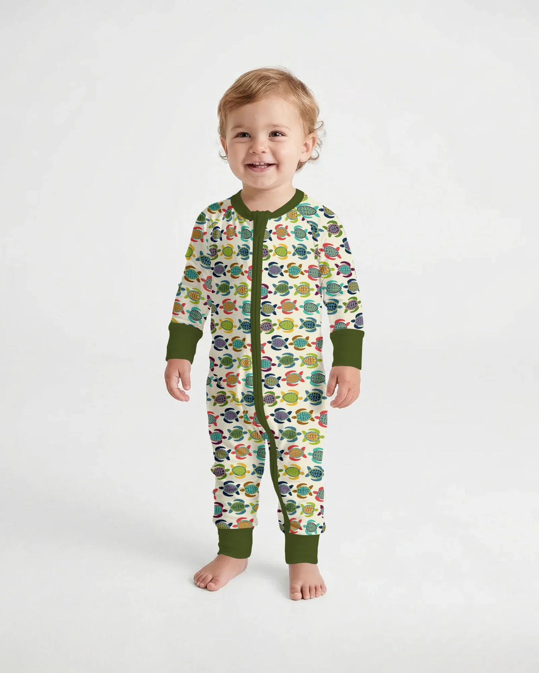 Happy Turtle Parade Bamboo Convertible Zippy
