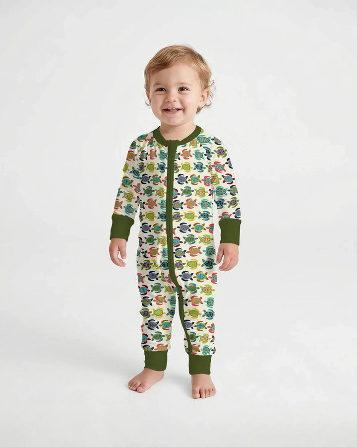 Happy Turtle Parade Bamboo Convertible Zippy