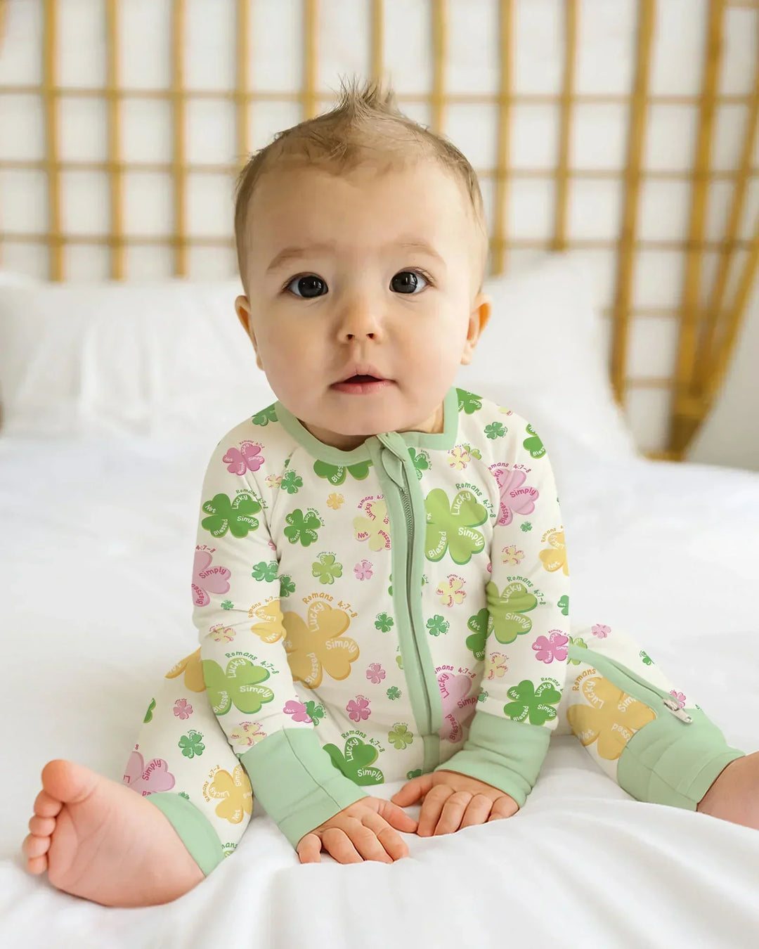 Shamrocks Print St. Patrick's Day Convertible Zippy