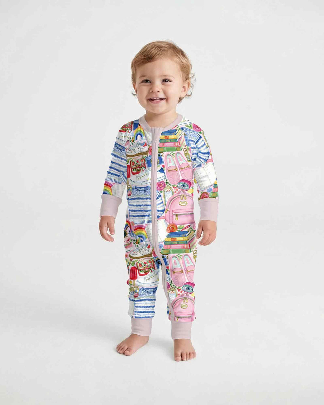 Gerippte Babykleidung mit individuellem Foto - Weich &amp; Skizzenhaft