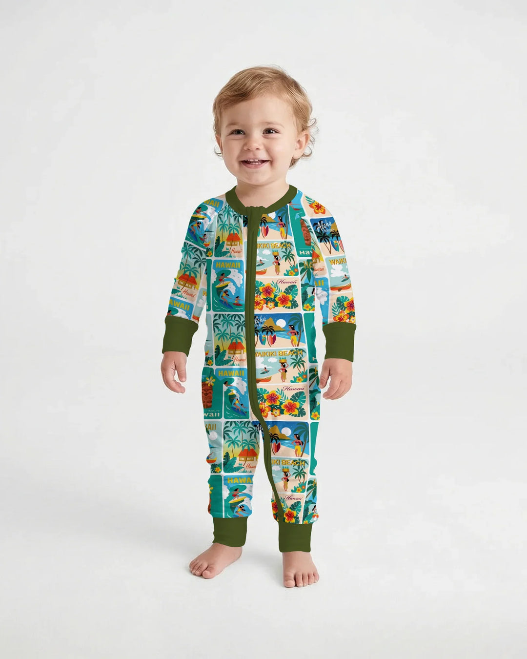 Aloha Postcard Paradise Bamboo Convertible Zippy