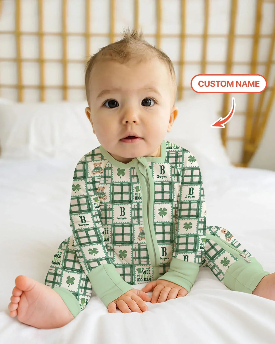 Gerippte Babykleidung mit individuellem Foto - Weich &amp; Skizzenhaft