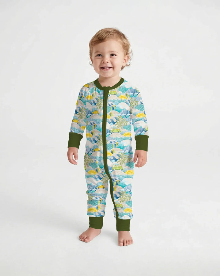 Coastal Road Trip Waves Surf Bamboo Convertible Zippy