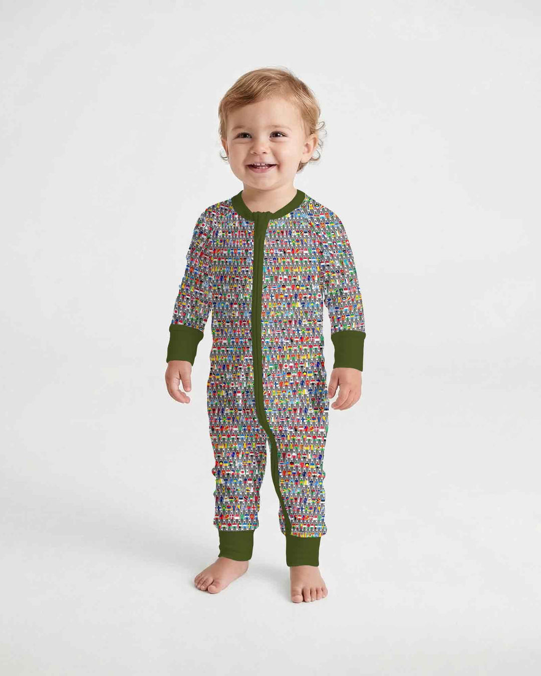Gerippte Babykleidung mit individuellem Foto - Weich &amp; Skizzenhaft