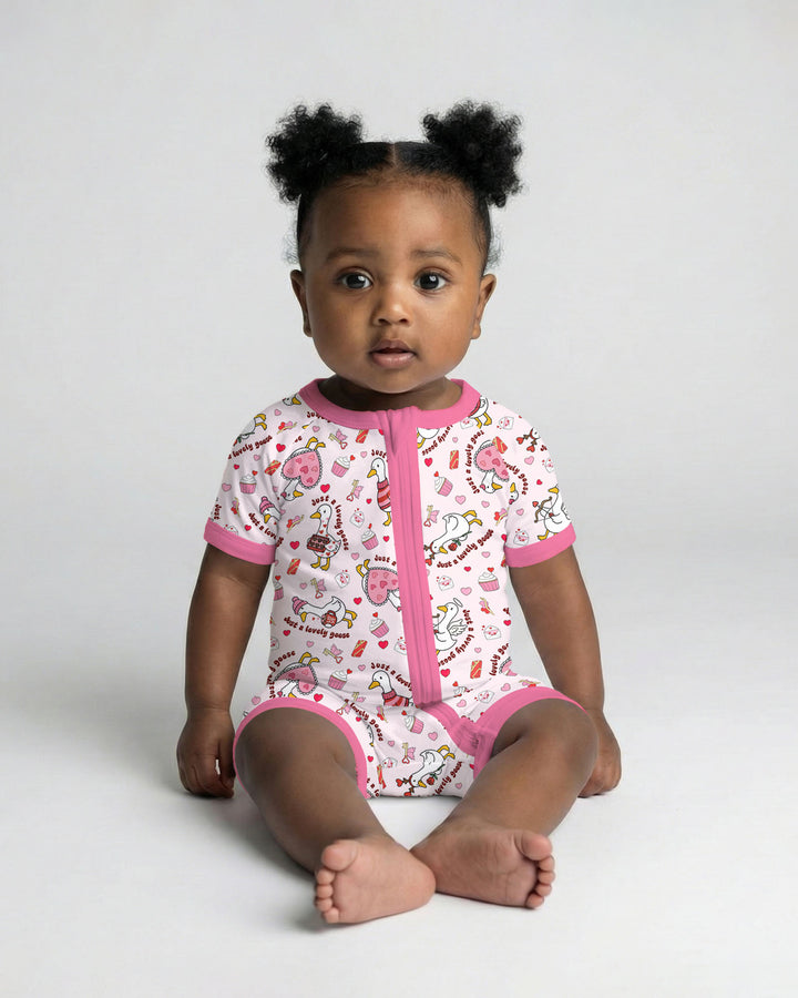 Valentine Silly Goose Shorty Zippy