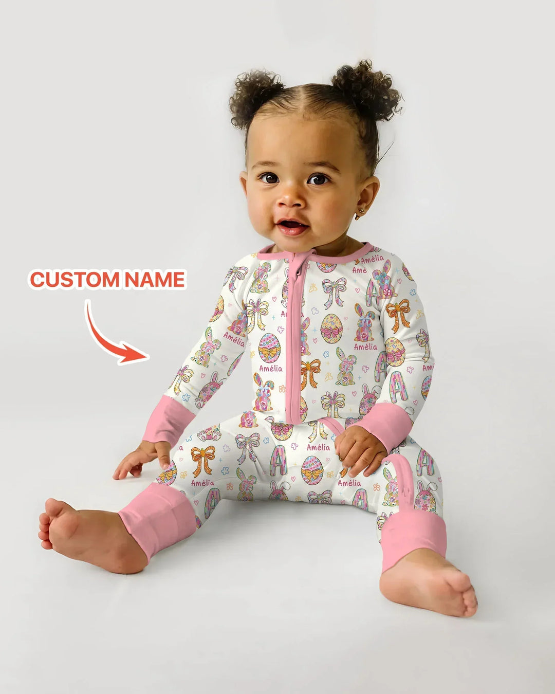 Happy Easter Custom Name Convertible Zippy
