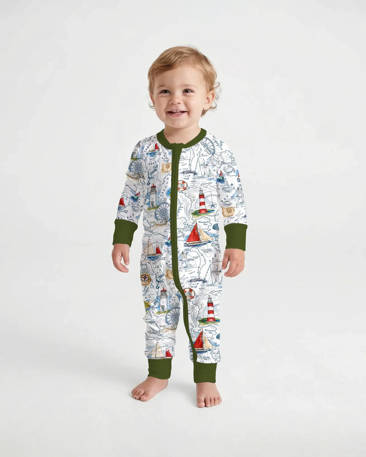 Seaside Adventure Map Bamboo Convertible Zippy