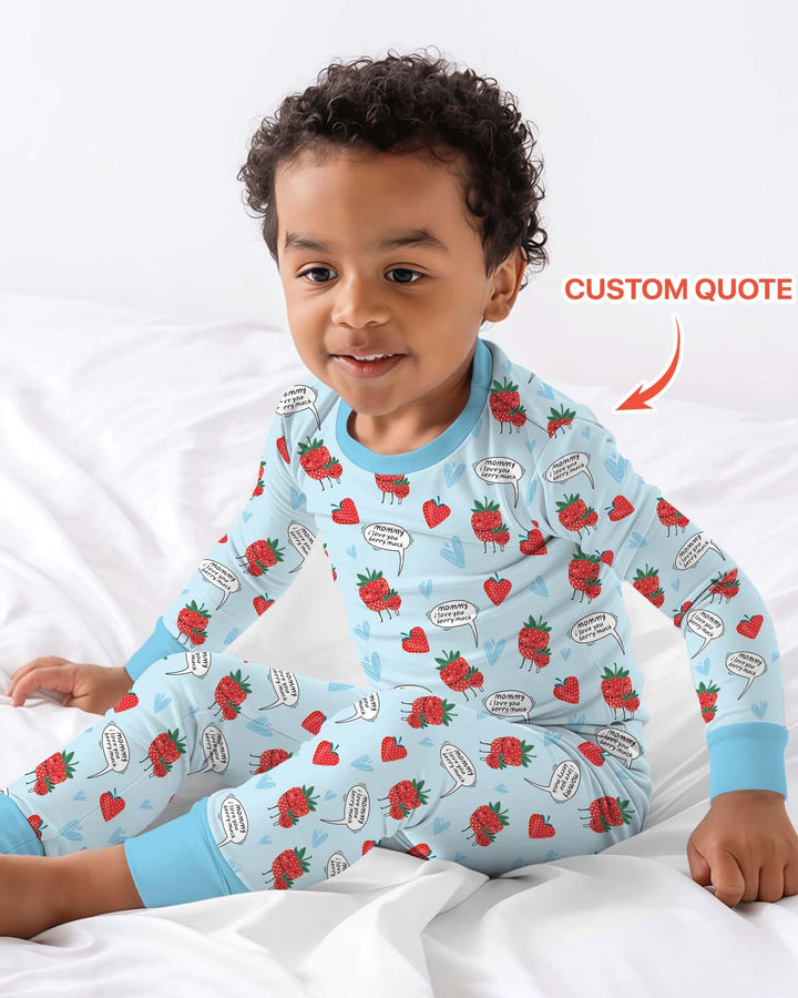 I love you berry much Two Piece Long Sleeve Pajama Set