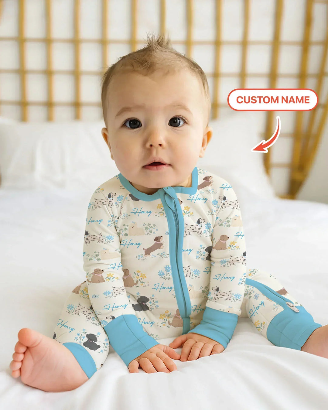 Gerippte Babykleidung mit individuellem Foto - Weich &amp; Skizzenhaft