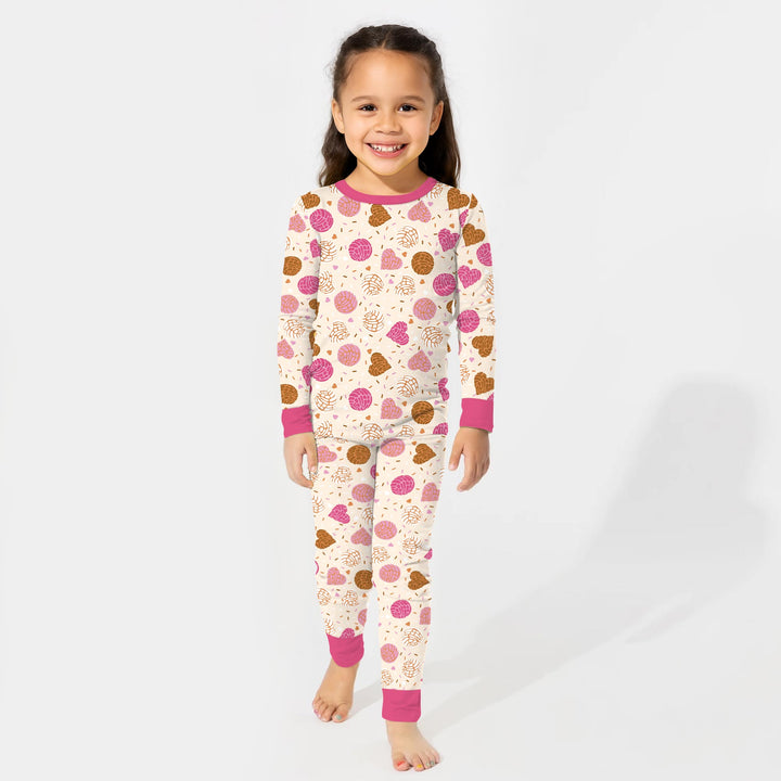 Sweet Concha Two Piece Long Sleeve Pajama Set