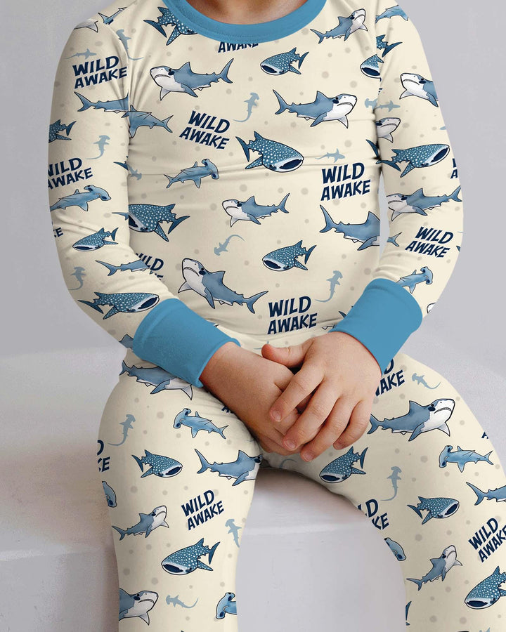 Wide Awake Matching Daddy & Me Two Piece Long Sleeve Pajama Set
