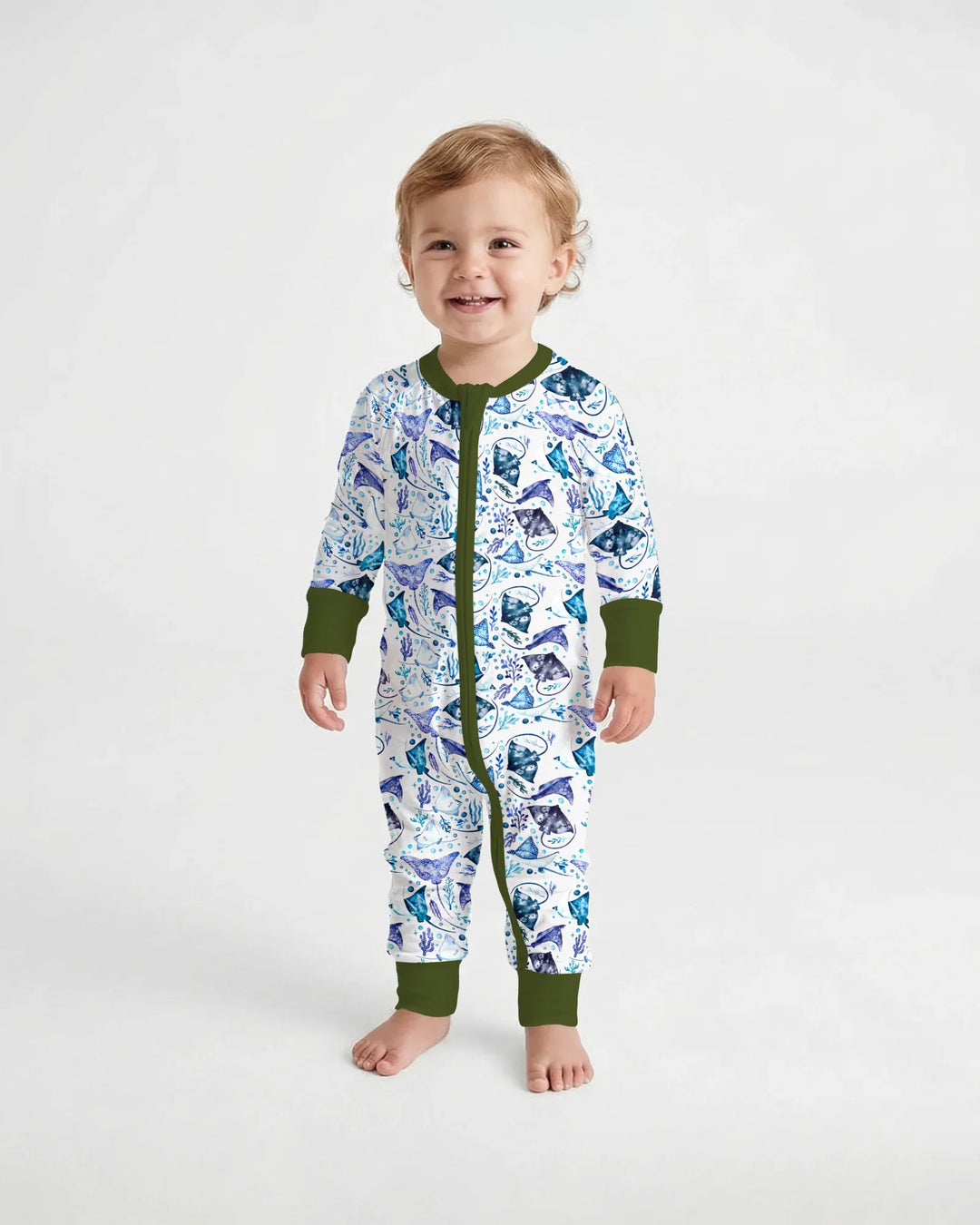 Pijama de bambú con cremallera Ocean Dreams