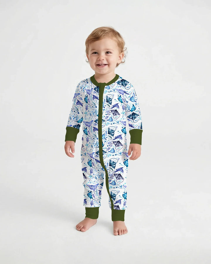 Pijama de bambú con cremallera Ocean Dreams