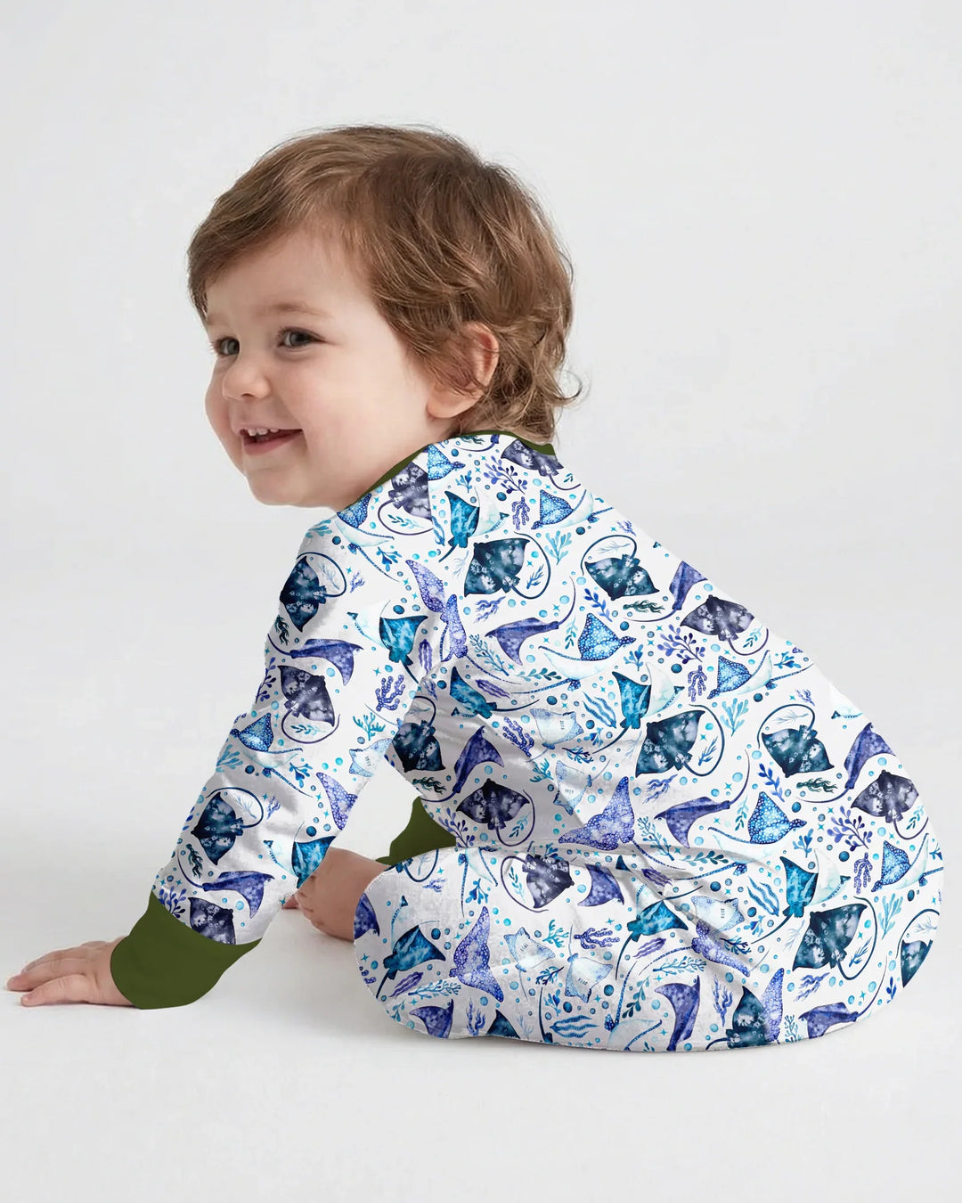 Pijama de bambú con cremallera Ocean Dreams