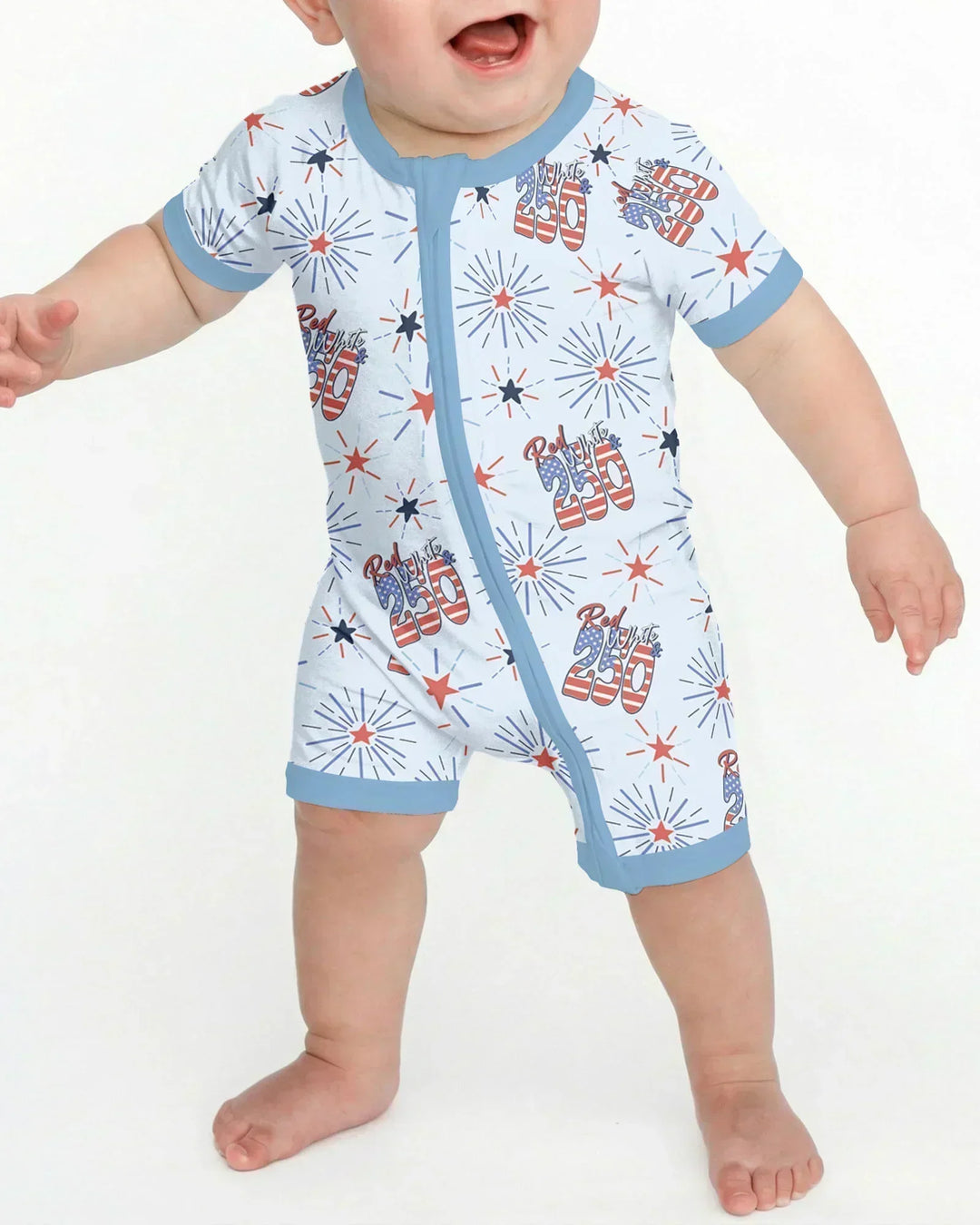 Red White and 250th Anniversary Bamboo Shorty Zippy