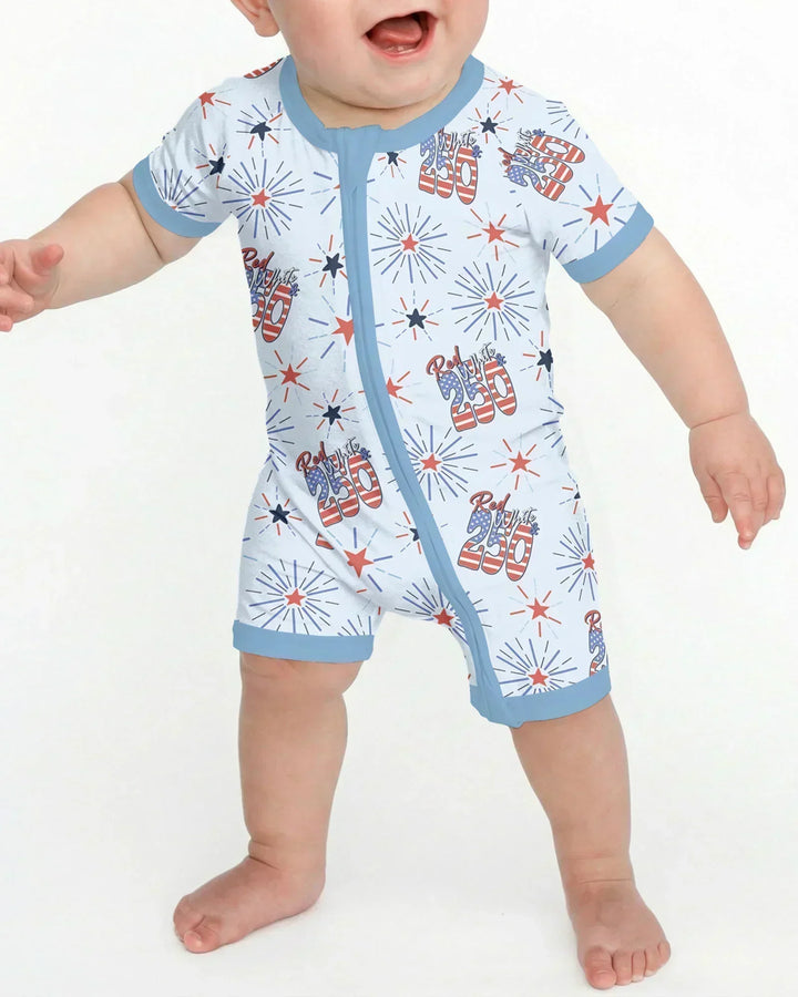 Red White and 250th Anniversary Bamboo Shorty Zippy