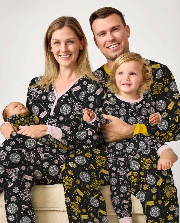 Disco New Years Eve Two Piece Short Sleeve Pajama Set