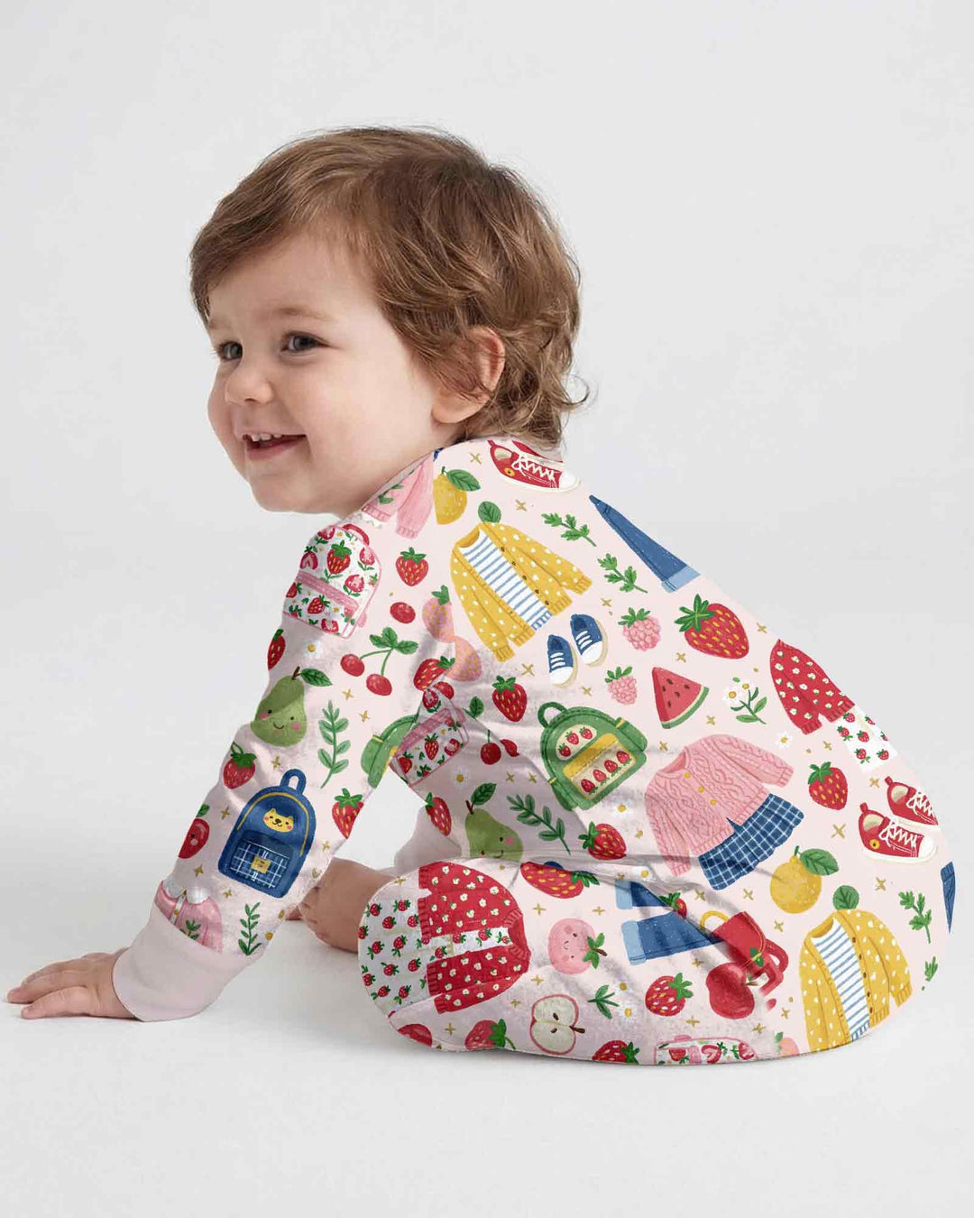 Strawberry School Style Bamboo Convertible Zippy