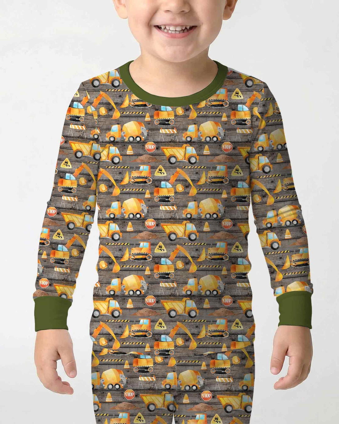 Conjunto de pijama de dos piezas de bambú con mangas largas, plantilla PERSONALIZADA