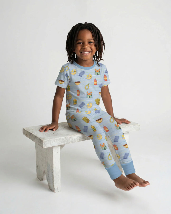 Zweiteiliges, kurzärmliges Pyjama-Set mit Marienkäfern