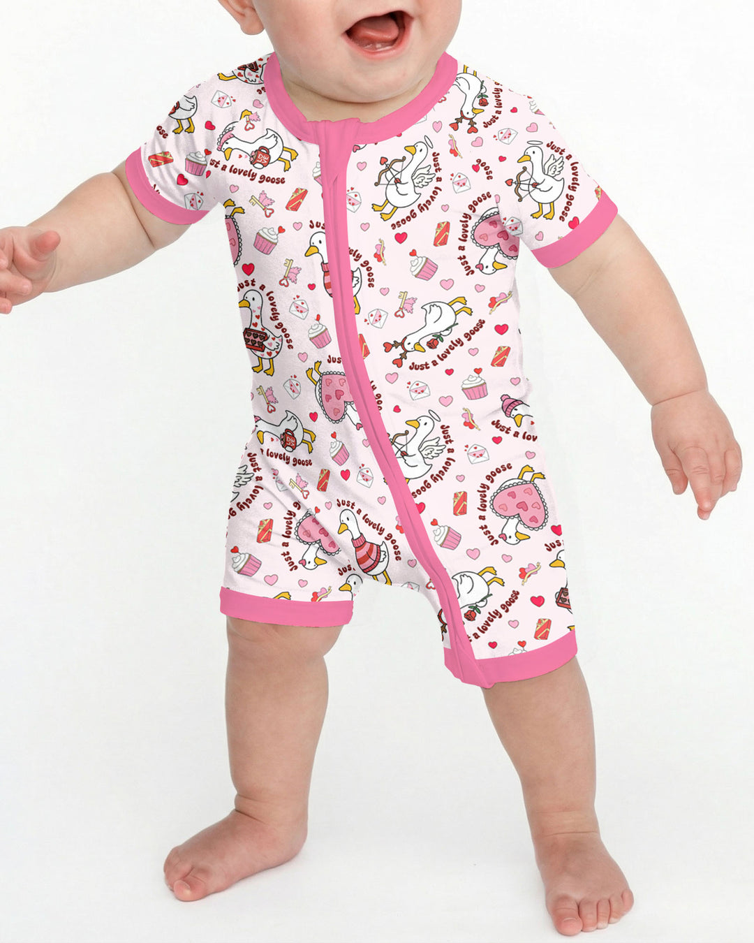 Valentine Silly Goose Shorty Zippy