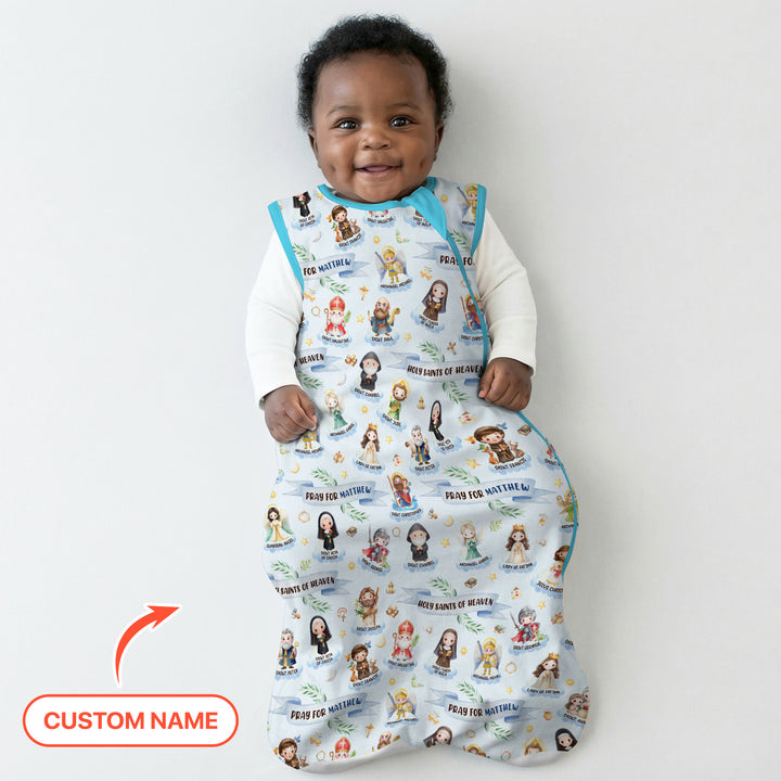 Holy Saints of Heaven Custom Name Sleep Bag