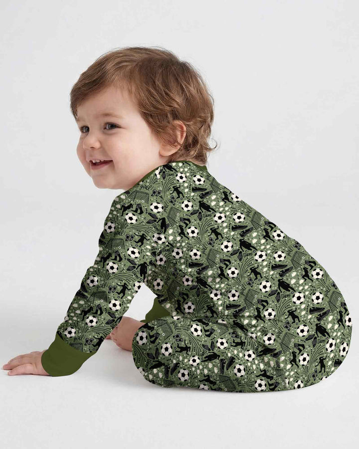 Sage Green Soccer Dreams Bamboo Convertible Zippy