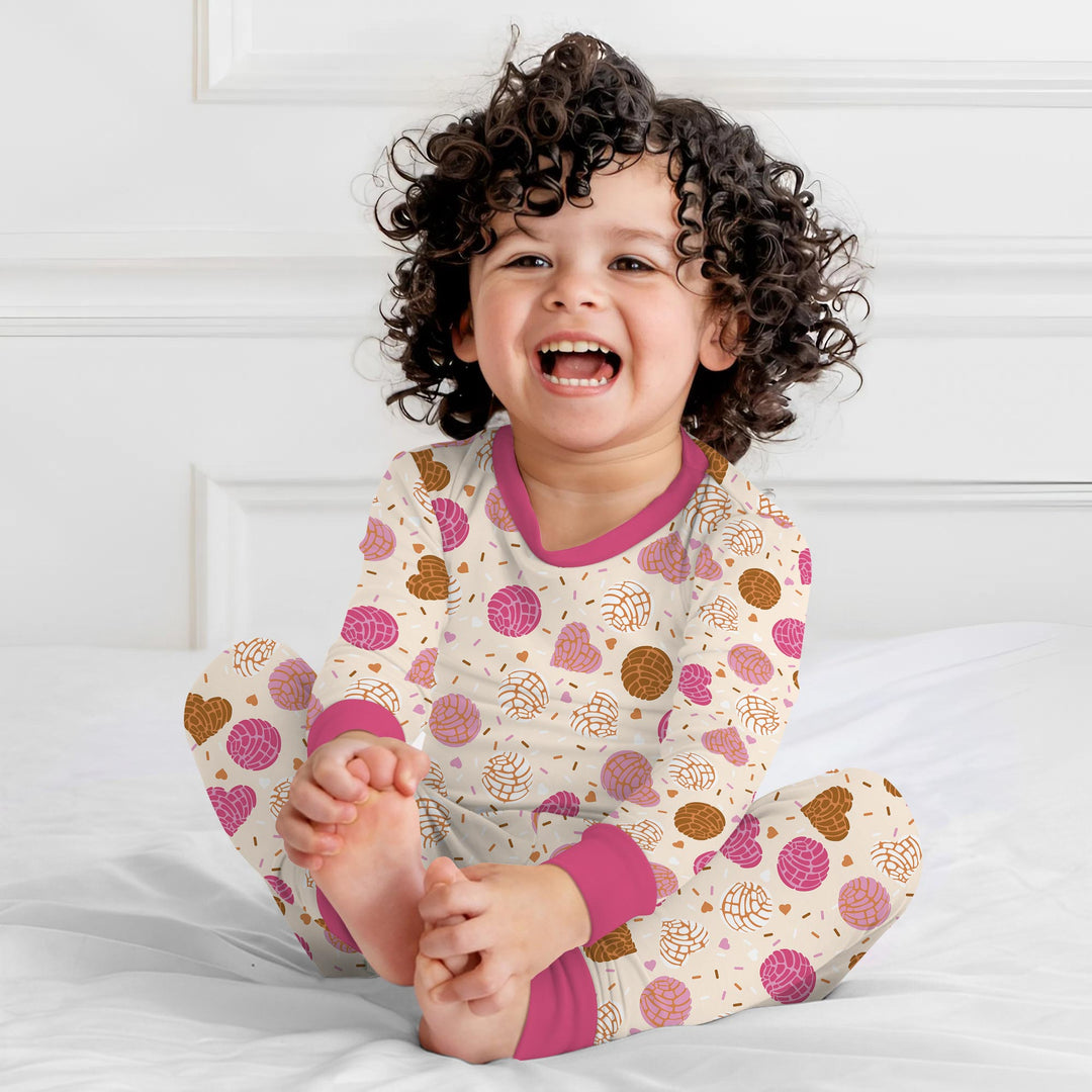 Sweet Concha Two Piece Long Sleeve Pajama Set