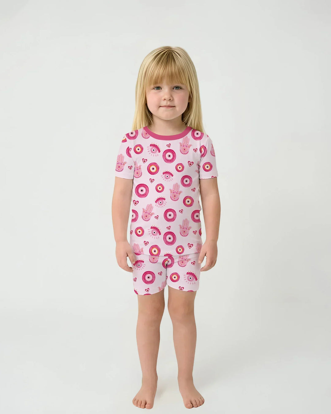 Mini Mystic Family Matching Two Piece Short Sleeve Shorts Pajama Set