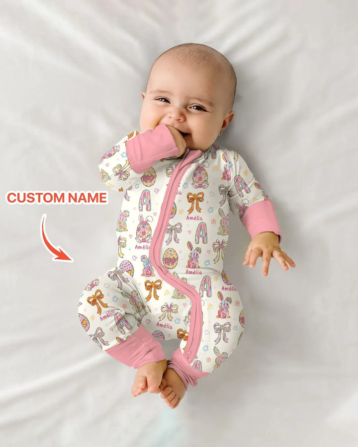 Happy Easter Custom Name Convertible Zippy