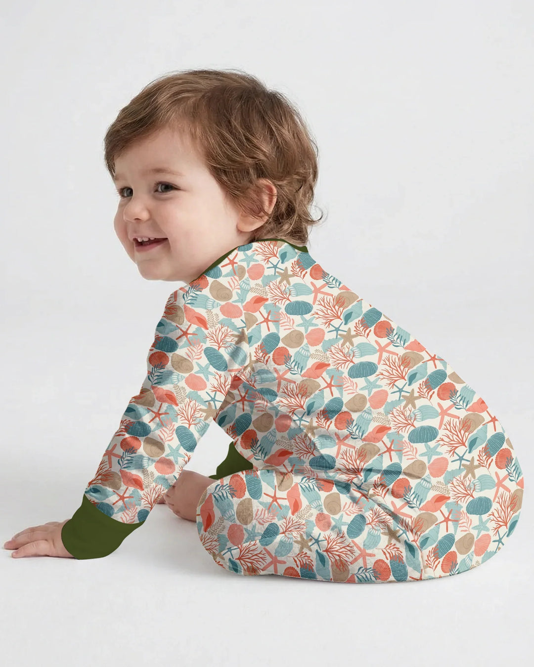 Gerippte Babykleidung mit individuellem Foto - Weich &amp; Skizzenhaft