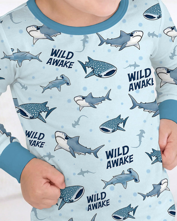 Wide Awake Matching Daddy & Me Two Piece Long Sleeve Pajama Set