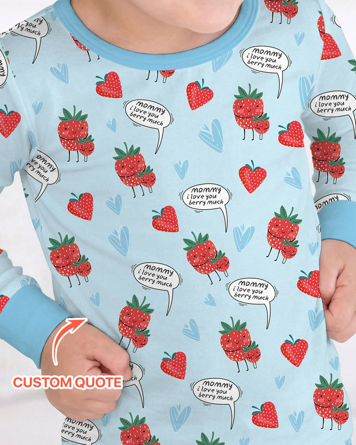 I love you berry much Two Piece Long Sleeve Pajama Set