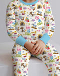 Bible Story Easter Family Matching Bamboo Two Piece Long Sleeve Pajama Set