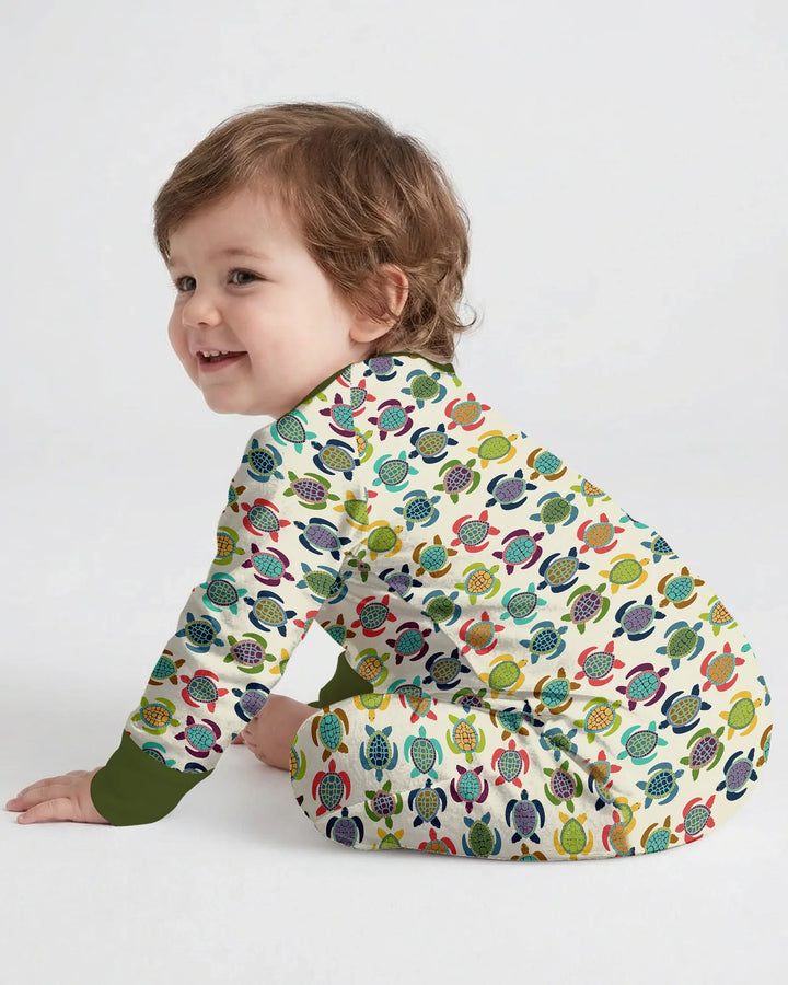 Happy Turtle Parade Bamboo Convertible Zippy