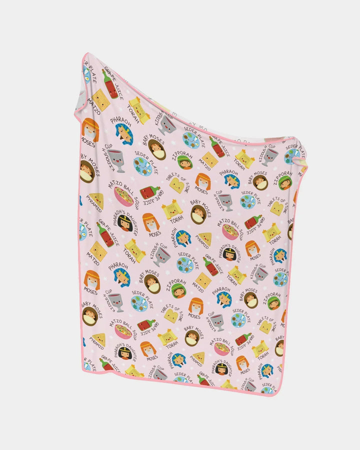 Cute Passover Characters Blanket