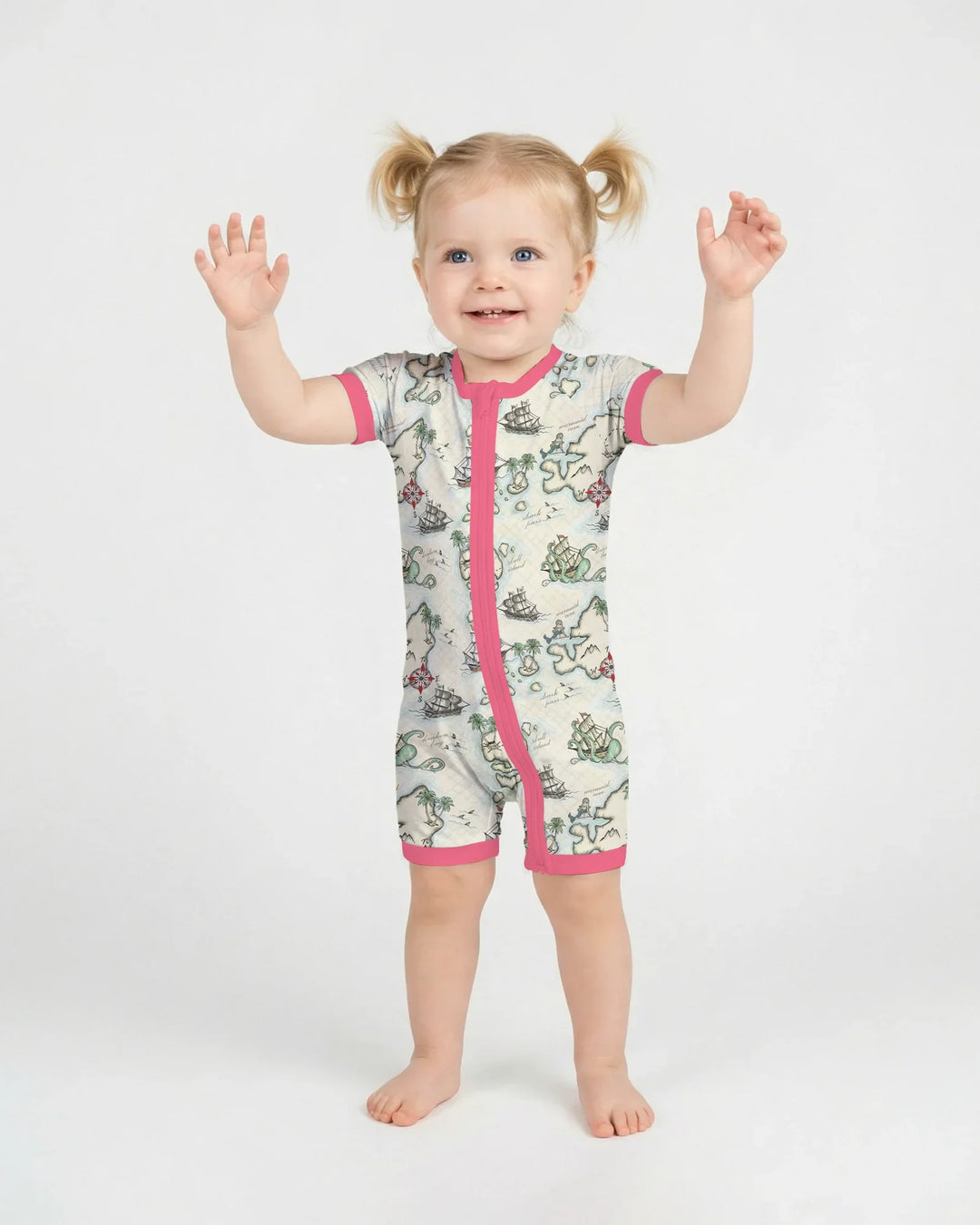 Pirate Treasure Map Quest Bamboo Shorty Zippy