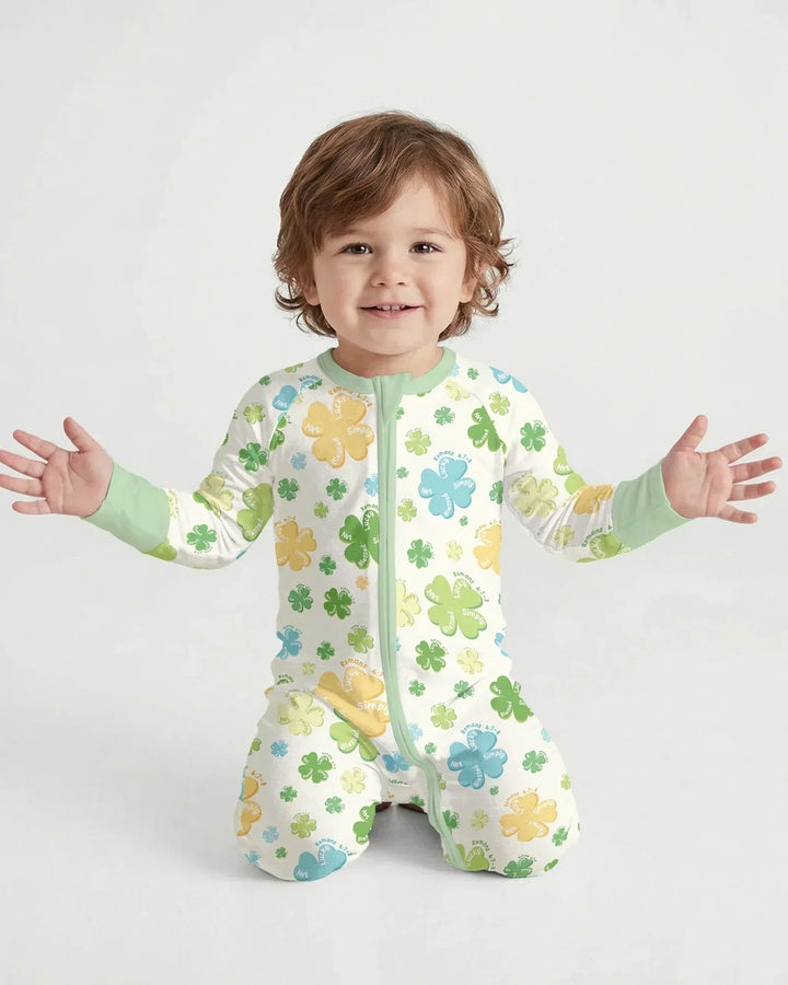 Shamrocks Print St. Patrick's Day Convertible Zippy