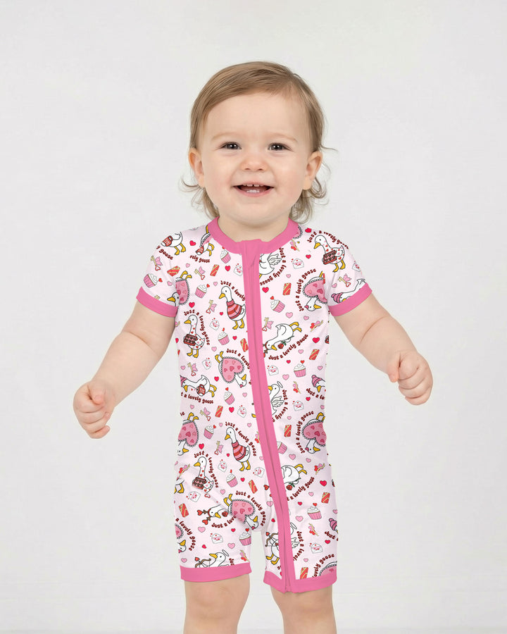 Valentine Silly Goose Shorty Zippy