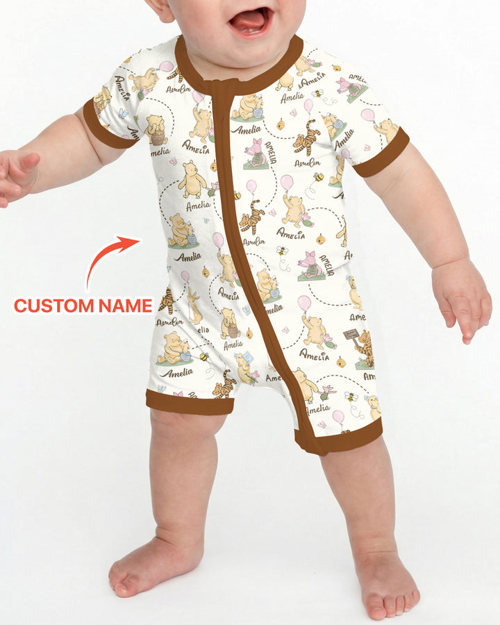 Once Upon A Bear Custom Name Shorty Zippy