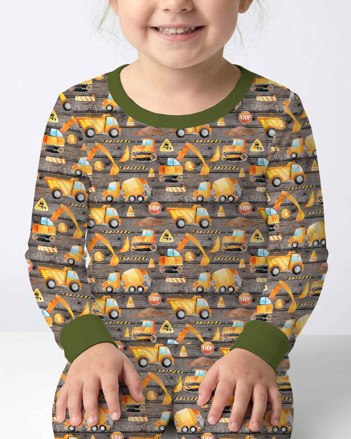 Conjunto de pijama de dos piezas de bambú con mangas largas, plantilla PERSONALIZADA